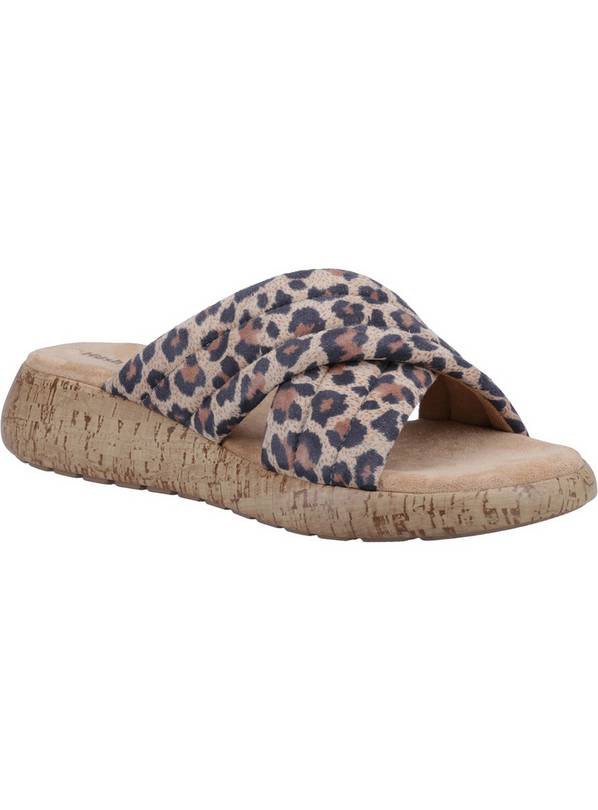 HUSH PUPPIES Sarah Slide Leopard 5